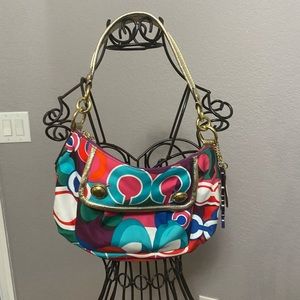 Colorful Bold Coach purse